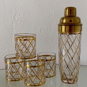 Altuzarra cocktail shaker and 4 glasses